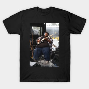 Derwin "Big D" Perkins Jon Cleary Band BW Photograph T-Shirt